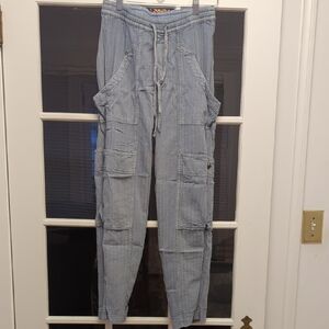 Free People Blue Jogger Pants Size XS